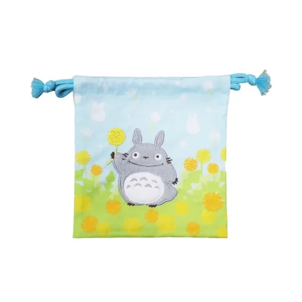 New Sacoche à cordon Totoro Fleurs 20 x 19 cm - Mon Voisin Totoro Sacs