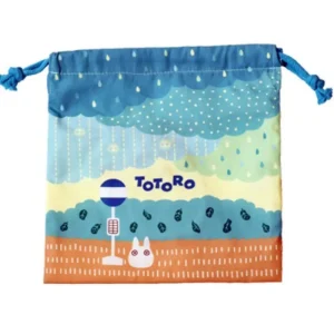 Store Sacoche à cordon Totoro sous la pluie 20 x 19 cm - Mon Voisin Totoro Sacs