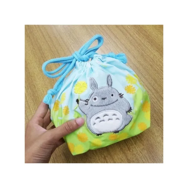 Online Sacoche à Gousset Totoro Fleurs 17 x 26 cm - Mon Voisin Totoro Sacs
