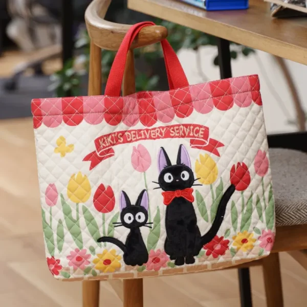 Discount Sacoche d'écolier Jiji Tulipes - Kiki la petite sorcière Sacs