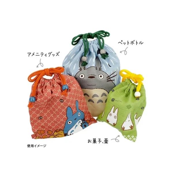Sale Sacoche Tissu Bleue Totoro Gris - Mon Voisin Totoro Sacs