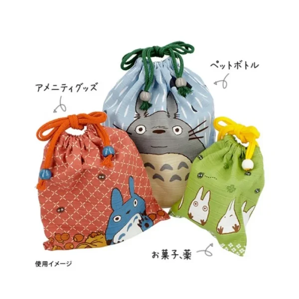 Sale Sacoche Tissu Verte Totoro Blanc - Mon Voisin Totoro Sacs