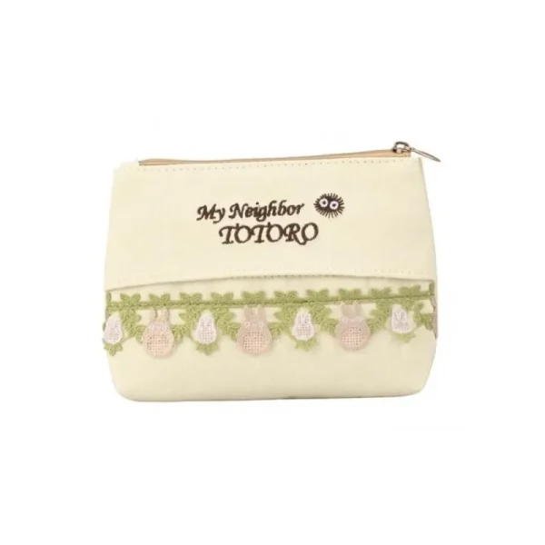 Outlet Sacoche Totoro Gris et Blanc Prairie 11 x 15 cm - Mon Voisin Totoro Sacs