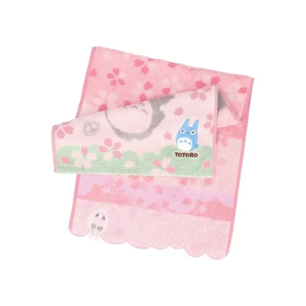 Flash Sale Serviette Cerisiers en fleurs 34x80 cm - Mon Voisin Totoro Linge De Maison