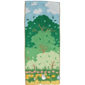 Best Serviette Course Totoro bleu & blanc 34x80 cm - Mon Voisin Totoro Linge De Maison