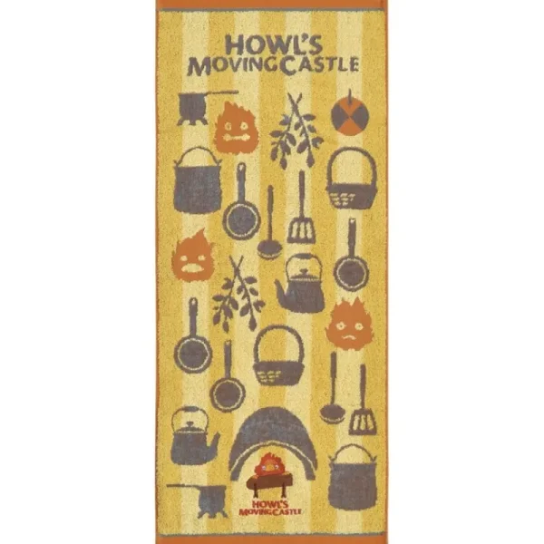 New Serviette Cuisine de Calcifer 34x80 cm - Le Château ambulant Linge De Maison