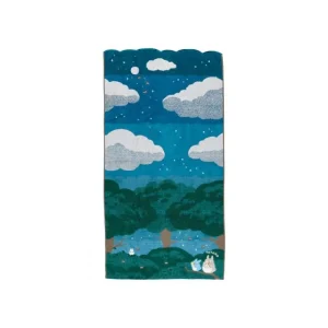 Outlet Serviette de bain Sous la lune 60 x 120 cm - Mon Voisin Totoro Linge De Maison