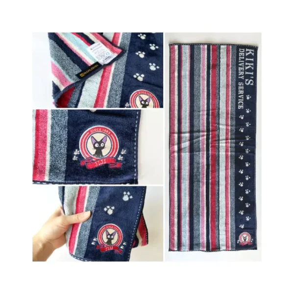 Flash Sale Serviette Empreintes Pattes Jiji 34x80 cm - Kiki la petite sorcière Linge De Maison