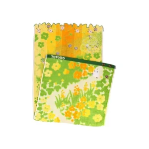 New Serviette Fleurs Jaunes 34x80cm - Mon voisin Totoro Linge De Maison