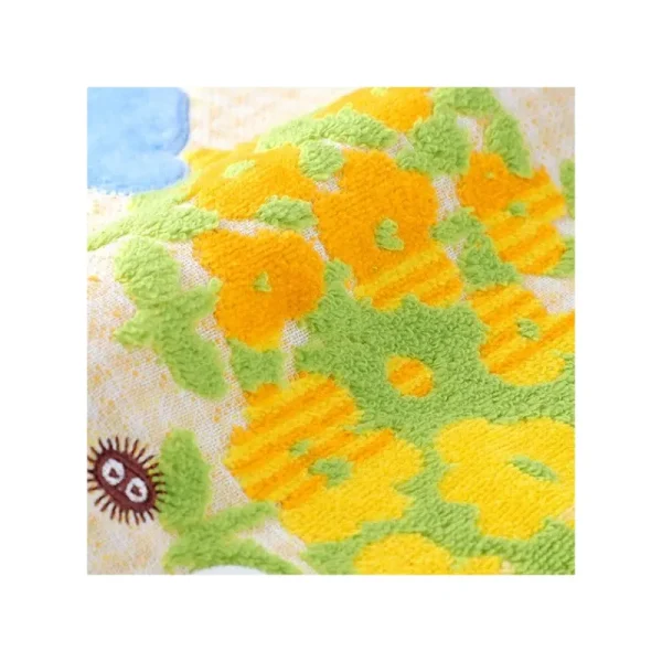 New Serviette Fleurs Jaunes 34x80cm - Mon voisin Totoro Linge De Maison