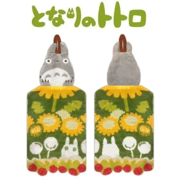 Clearance Serviette Mascotte Totoro Gris  20x45 cm- Mon Voisin Totoro Linge De Maison