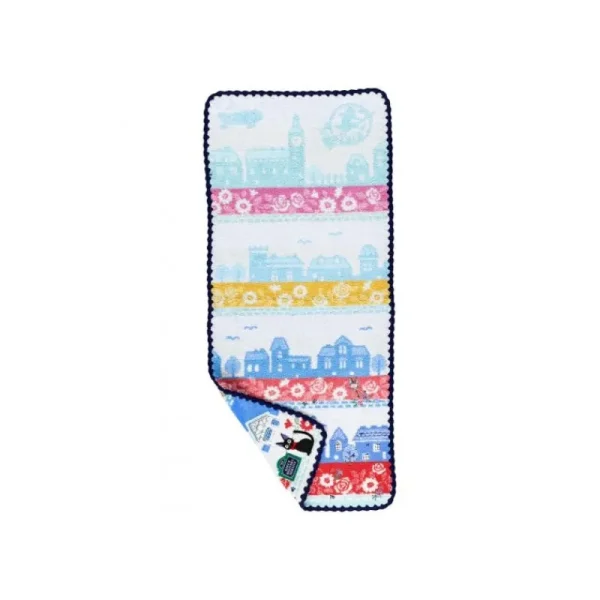 Best Sale Serviette Rues de Paris 34x80 cm - Kiki la petite sorcière Linge De Maison