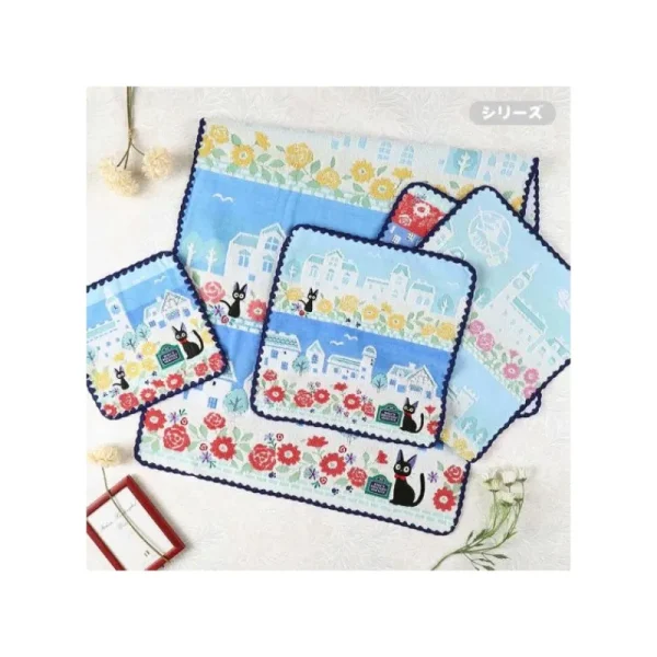 Best Sale Serviette Rues de Paris 34x80 cm - Kiki la petite sorcière Linge De Maison