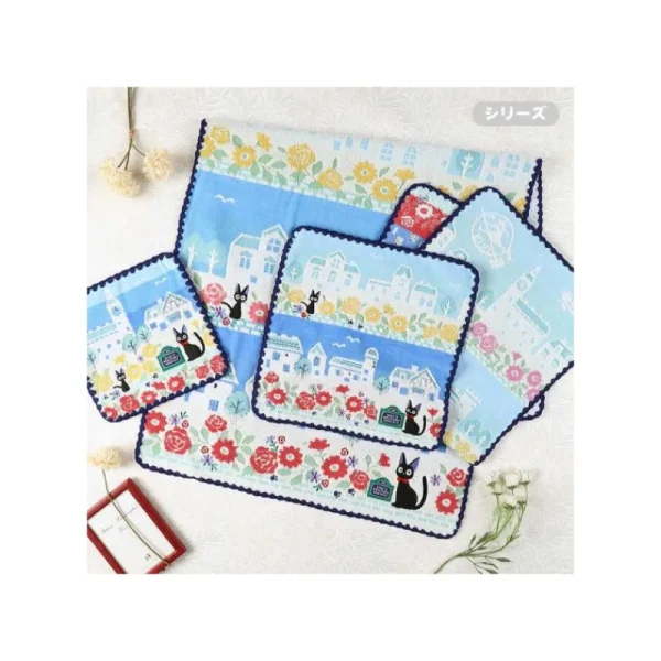 Best Sale Serviette Rues de Paris 34x80 cm - Kiki la petite sorcière Linge De Maison
