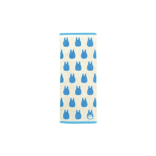Online Serviette Silhouette Totoro Bleu 33x80 cm - Mon Voisin Totoro Linge De Maison