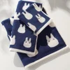 Discount Serviette Silhouette Totoro Blanc 33x80 cm - Mon Voisin Totoro Linge De Maison