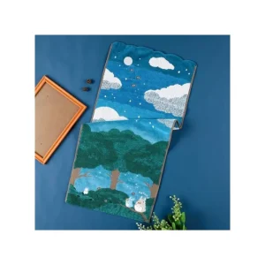 Shop Serviette Sous la lune 34x80 cm - Mon voisin Totoro Linge De Maison