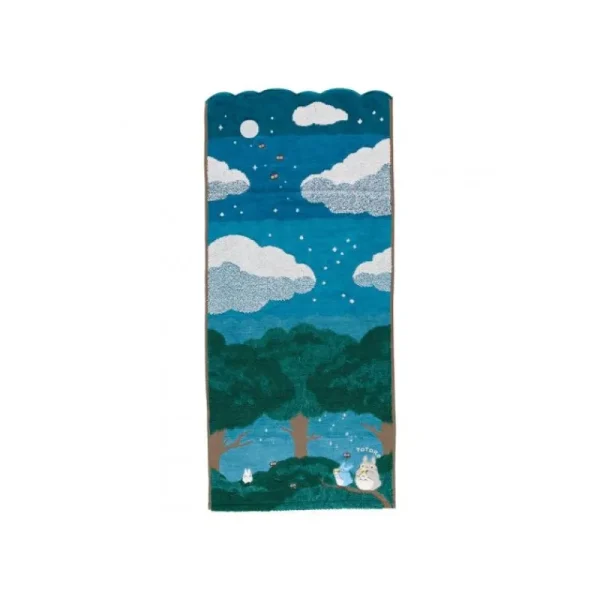 Shop Serviette Sous la lune 34x80 cm - Mon voisin Totoro Linge De Maison