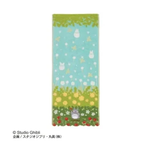 Sale Serviette Totoro Fleurs & Fraises 34x80 cm - Mon Voisin Totoro Linge De Maison