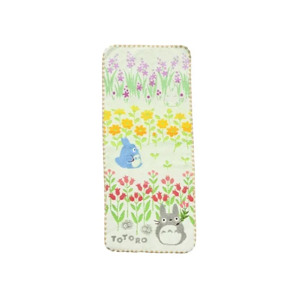 Clearance Serviette Totoro Fleurs Sauvages 34x80 cm - Mon Voisin Totoro Linge De Maison