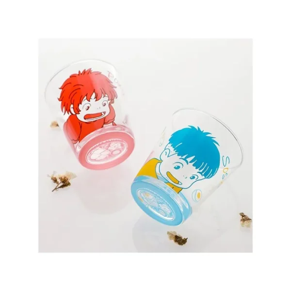 Online Set 2 Verres Ponyo & Sosuke - Ponyo sur la falaise Cuisine Et Table