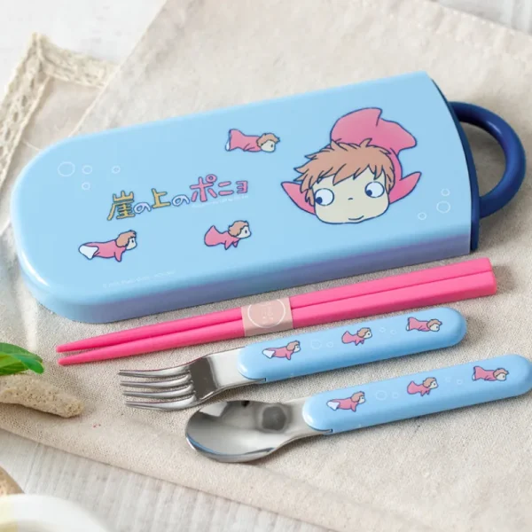 Sale Set Baguettes Cuillère Fourchette Ponyo dans la mer - Ponyo sur la fa Cuisine Et Table