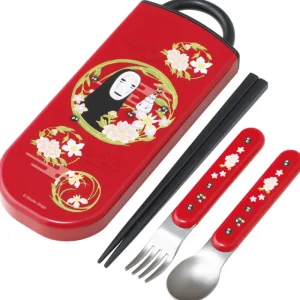 Store Set Baguettes Cuillère Fourchette No Face rouge foncé - Le Voyage de Cuisine Et Table