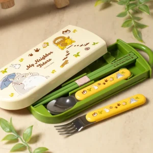 Best Sale Set Baguettes Cuillère Fourchette Totoro & Chatbus - Mon Voisin Totor Cuisine Et Table