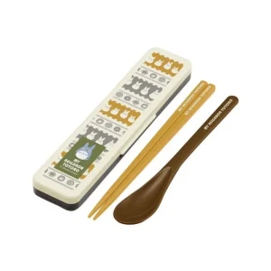 Best Sale Set Baguettes Et Cuillère Totoro Blanc Farandole - Mon Voisin Totoro Cuisine Et Table