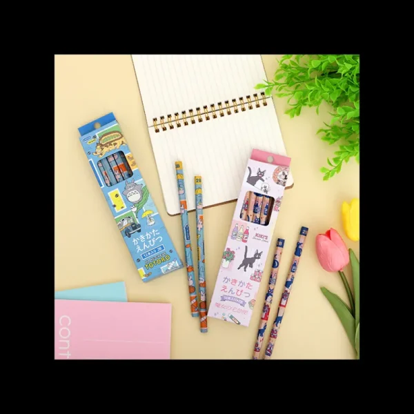 Best Sale Set de 12 Crayons 2B Véhicules - Mon voisin Totoro Écriture