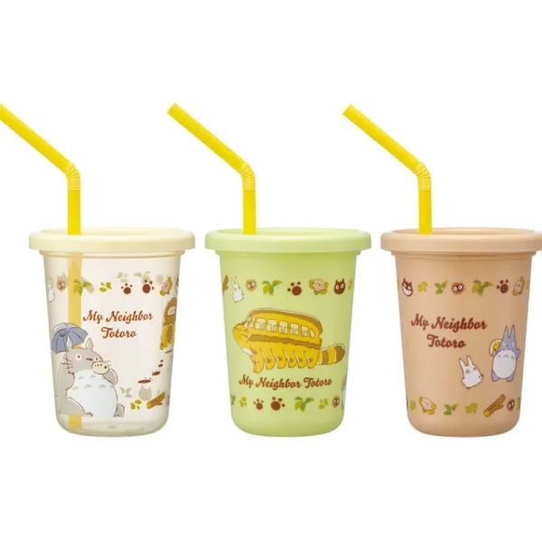 Flash Sale Set de 3 Verres avec Pailles - Mon Voisin Totoro Cuisine Et Table