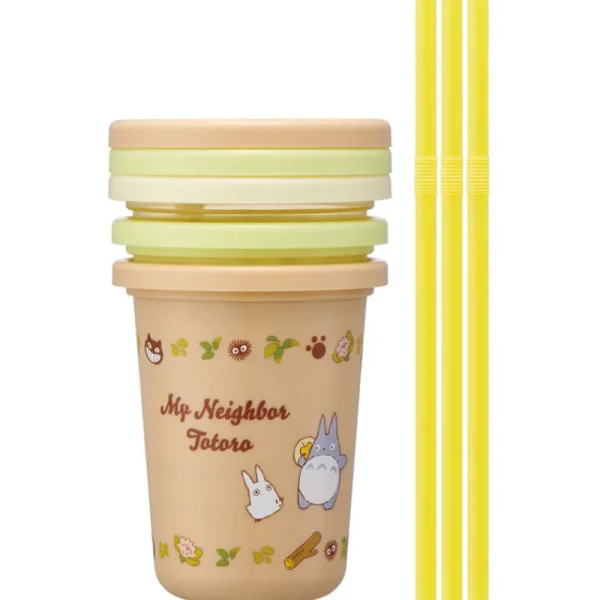 Flash Sale Set de 3 Verres avec Pailles - Mon Voisin Totoro Cuisine Et Table