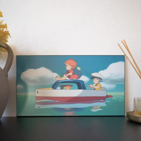 Cheap Tableau Ghibli 02 - Ponyo et Sosuke Décoration Murale