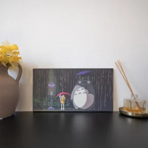 Online Tableau Ghibli 07 - Totoro Arrêt De Bus Décoration Murale