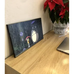 Online Tableau Ghibli 07 - Totoro Arrêt De Bus Décoration Murale