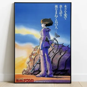 Sale Tableau 35x50 Affiche Japonaise – Nausicäa Décoration Murale