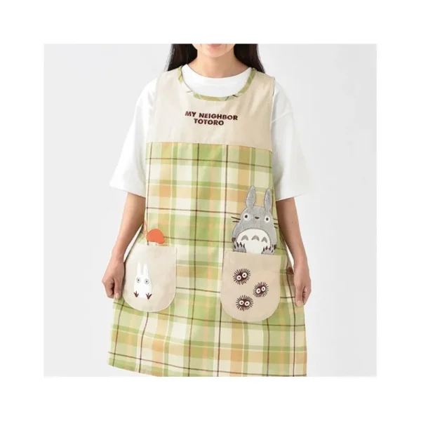 Fashion Tablier à Carreaux Totoro - Mon Voisin Totoro Cuisine Et Table