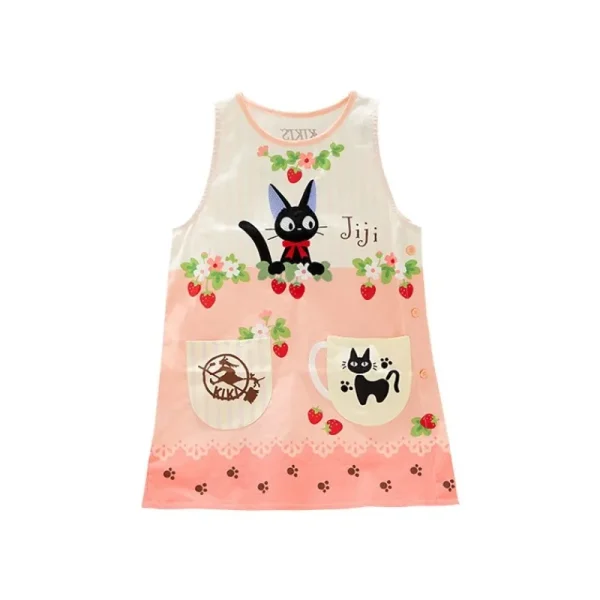 New Tablier Jiji Fraises 84 x 61,5 cm - Kiki la petite sorcière Cuisine Et Table