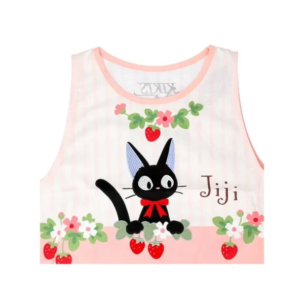 New Tablier Jiji Fraises 84 x 61,5 cm - Kiki la petite sorcière Cuisine Et Table