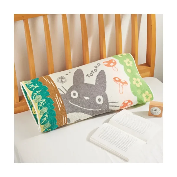 Flash Sale Taie d'oreiller Totoro Champignons - Mon Voisin Totoro Linge De Maison