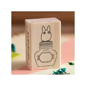 Store Tampon en bois Totoro Blanc & Bouteille d'encre - Mon Voisin Totoro Petit Matériel