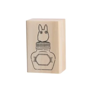 Store Tampon en bois Totoro Blanc & Bouteille d'encre - Mon Voisin Totoro Petit Matériel