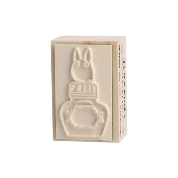 Store Tampon en bois Totoro Blanc & Bouteille d'encre - Mon Voisin Totoro Petit Matériel