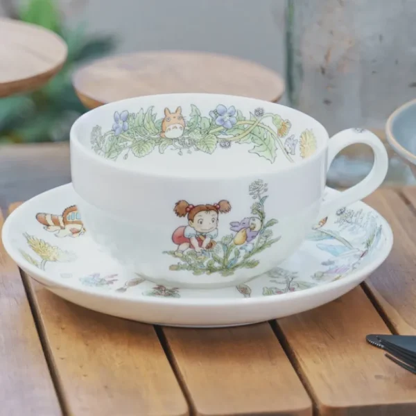 Shop Tasse et Sous Tasse Totoro Pissenlit - Mon Voisin Totoro Cuisine Et Table