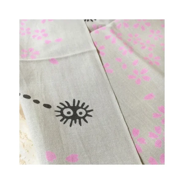 Store Tenugi Totoro Gris & Sakura - Mon Voisin Totoro Linge De Maison | Textile
