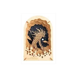 Store Théâtre de papier Style bois Daidarabotchi - Princesse Mononoké Loisirs Créatifs