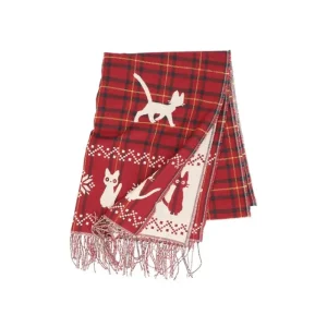 New Étole avec accroche Jiji motifs à carreaux - Kiki la petite sorcière Textile