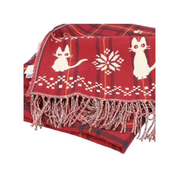 New Étole avec accroche Jiji motifs à carreaux - Kiki la petite sorcière Textile