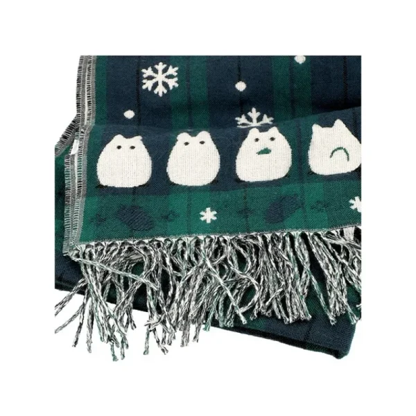 Clearance Étole avec accroche Totoro motifs à carreaux - Mon Voisin Totoro Textile