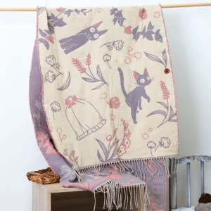 Fashion Étole rose Jiji - Kiki la petite sorcière Textile